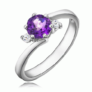 18K fashion handmake Latest design  crystal ring ( R0049)