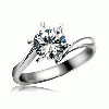 2012 Hotsale Fashion 1 Ct   white gold diamond wedding rings (Q0004)