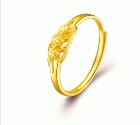 Hot~Promation best selling yellow gold ring