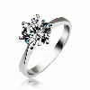 2012 High quality  1 Ct   diamond ring white gold bridal set(Q0005)