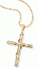 2012 Sparking 18k gold cross  pendant  jcx002