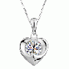 Hot sale sterling Silver jewelry Pendant with CZ stone