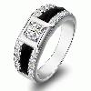 Big fashion ring rough cut diamond men